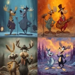 **rocky and bullwinkle live version in an epic background** - <@508639690941923339> (fast)
-# Create, explore, and organize on [midjourney.com](<https://midjourney.com/imagine?from_discord=1>)
