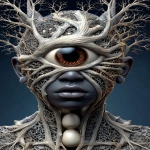 **<https://s.mj.run/CDd2LqYZmt8> insect doll locust roach hive, egg nest alien crawling on a scanline distortion fire, eyes burning, white pupil with red center, roasting on the beach, dusk cinematic --ar 2:3 --s 666 --p ajjw9qi --sref 4240880785 2348464004 <https://s.mj.run/8BMbIED5OrQ> --v 7.0** - Image #2 <@788265797444173834>