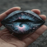 **ammonite amanita ink blotter psychedelic kissy lips, spiral nebula glass crystal shard mirror --ar 2:3 --s 666 --p ajjw9qi --v 7.0** - Image #3 <@788265797444173834>