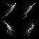 **wireframe of lighting bolt, photo of lightning arc, black and white, cyberpunk lightning arc, solid black background** - Variations (Strong) by <@314786044598026240> (fast)