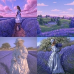 **lavender --chaos 100 --exp 100 --profile by8naxv --stylize 1000 --weird 3000 --v 7.0** - <@281826490209796096> (relaxed)