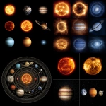 **images of the sun and the planets one by one** - <@409716268476923920> (fast)