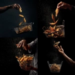 **a black person's hand tossing freshly fried fish in the air from a fryer basket. Against a black background. --v 7.0** - <@817880507983069194> (fast)
-# Create, explore, and organize on [midjourney.com](<https://midjourney.com/imagine?from_discord=1>)