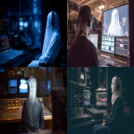 **a ghost wearing a clearcom headset and sitting in front of a video switcher, photograph, --ar 16:9** - <@960702118686244966> (fast)
-# Create, explore, and organize on [midjourney.com](<https://midjourney.com/imagine?from_discord=1>)