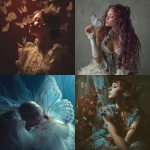 **butterfly dream, it's you dreaming of the butterfly or the butterfly dreaming of you? It's in my dream or in the butterfly's dream? Ethereal, fantasy, studio photography --v 7.0** - <@1152889510158401576> (fast)
-# Create, explore, and organize on [midjourney.com](<https://midjourney.com/imagine?from_discord=1>)