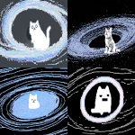 **Silly cat makes a silly face at accretion disk --ar 3:2 --profile fn9opxx u22owga 2z3eyk3 ro2ke7q y9a56jc --draft** - <@937851746712186921> (fast)