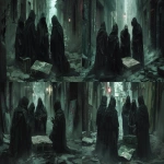 **five cloaked skaa rebels gathered in a narrow ash-strewn alley at night, huddled around a map laid on a crate, all with visible faces showing determination and focus, worn clothing and scavenged gear, black ash falling from the sky, soft mist swirling at their feet, flickering warehouse light nearby casting long shadows, gritty dark fantasy, cinematic composition, inspired by mistborn, oil painting style --ar 16:9 --v 6.0 --raw** - Variations (Strong) by <@398622100233125890> (fast)