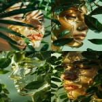 **A clear glass face in a modern abstract style, face oil cascading over the features like liquid gold, vibrant green leaves framing the composition, dew-drops glistening on the leaves, symbolic of purity and nourishment, high-definition macro shot, luxury skincare ad concept, minimalist and clean backdrop --ar 2:3 --v 6.0 --raw** - <@1137663032605028362> (fast)
-# Create, explore, and organize on [midjourney.com](<https://midjourney.com/imagine?from_discord=1>)