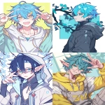 **An elf boy, cyan blue hair, cyan blue eyes, with generous and delicate curves, wearing a hooded sweater::1 girl::-0.5 , wearing VTUBERCLOTHES, camera appinterface::1 --ar 3:4 --raw --profile 8u4ruoq t8doast --stylize 50 --niji 6** - <@409716268476923920> (fast)