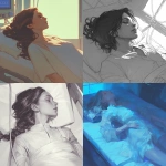 **side view of a woman lying on an hospital bed unconscious drawn by artgerm --niji 6** - <@1145988575888953424> (fast)