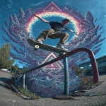 **&lt;https://s.mj.run/tO9hqiaRByg&gt; Holographic icon relics glow with incredible energy, prismatic cores, and kinetic emotional glow in this dynamic graffiti pop art poster. A spectacular Keith Haring painting is depicted on a graffiti wall, creating a hybrid wall collage. Holographic neon signs, graffiti ribbon clouds, sticker bomb icon clusters, and kinetic advertising orbs reflect and reverberate off reflective glass. Gorgeous decorative formations appear in vast landscapes, transporting you to a dream world filled with sea creatures intermingling with humans. Fractal psychedelic fantasy, Animatrix Zentangle illustration style. Dazzling beams scatter holographic light. Intricate geometric shapes, shining mirrors, and futuristic psychedelic locations. Vibrant holographic VFX, ultraviolet glow, aurora flares, fluorescent neon reflective beams, and prismatic reflections. Urban pop art x avant-garde poster x hyper-detail x optical neon illusion x holographic magazine cover x rhythm visual installation international advertisement-- chaos 90 --ar 5:7 --stylize 1000 --exp 100 --v 7.0 --p tmvzwwh --raw** - Image #2 &lt;@1039020526447894558&gt;