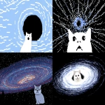 **Silly cat makes a silly face at accretion disk --ar 3:2 --profile fn9opxx u22owga 2z3eyk3 ro2ke7q y9a56jc --draft** - <@937851746712186921> (fast)