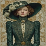 **Star Wars reimagined in the style of belle epoque --v 7.0 --ar 3:4 --s 750 --exp 40 --c 25** - Image #3 <@419578677106311168>