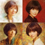 **Ms. Kikuko Matsushita, a Japanese woman in her early 60s. Her hair is short for a woman, brown with evenly trimmed bangs. She has a sharp, intense gaze, yet her eyes soften into a gentle, bittersweet smile. She has a very slender build but is short in stature. A youthful portrait overflowing with smiles. Oil painting style. --v 7.0** - <@1105655477741813870> (fast)