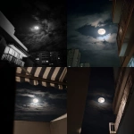**A photograph of the moon in a black sky, taken from an apartment balcony with a striped, patterned awning and flat white walls, seen through a window of another dark building. The photograph is taken at night. There are some clouds in front of the moon, covering up most of the full moon. It looks like real smartphone footage. --ar 3:4 --raw** - <@699706172105556009> (fast)
-# Create, explore, and organize on [midjourney.com](<https://midjourney.com/imagine?from_discord=1>)