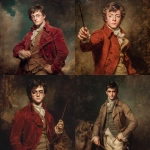 **An 18th century oil painting of Harry Potter as a 1776 British Revolutionary War hero, holding a wand , period dress --v 7.0** - <@991616868857172059> (fast)
