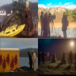 **<https://s.mj.run/N5gdG6WOZsY> <https://s.mj.run/-kAMV9BZoaI> <https://s.mj.run/I64qEBwOJns> An eerie movie scene featuring the discovery of a mystery in the ocean of Fiskebäckskil, Bohuslän. scientific equipment, camera crew, sunken boats, wires, cables, batteries, viking runes, hällristningar, bog people, stone-age memorabilia, ruins, dolmens, seaweed, kayaks, life vests, dead fish, wetsuits, lighting equipment, sound recording, microphones, tripods, scaffolding, movie props, soundstage, costumes, animatronics, plastics, rubber, ferns, moss, evergreens, pine trees. Realistic photography. --chaos 96 --ar 3:2 --raw --iw 2 --p 9kuhrxg** - <@948180533639282688> (relaxed)