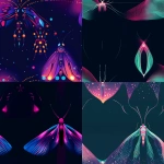 **glowing aurora borealis veined moth , sharp angular, festive christmas surreal moth --tile --personalize 6jx89fz --v 6.1** - <@804541745136140288> (fast, stealth)