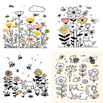 **a children's book illustration loose scribble of flowers, a cat, a mouse, bees and butterflies, for Vogue --ar 9:11 --q 2 --p s7fydcn iod5bh5 --v 7.0 --raw --sref 2052529805 3781252808** - <@1059292469474373672> (fast, stealth)