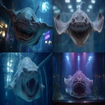 **a huge realistic creepy stingray in a fish tank with a mouth like a shark full of teeth --ar 16:9** - <@869000036770512916> (fast)
-# Create, explore, and organize on [midjourney.com](<https://midjourney.com/imagine?from_discord=1>)