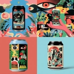 **Packaging design for "Utopian Toast", a collaboration beer between Utopian Brewing and Toast Ale. The beer is known for its rich flavour. Abstract illustration using a limited colour palette --ar 5:6 --raw --sref 527794733 3103643578 5272044 --p kcdjqd3 --s 50 --v 7.0** - <@1209615304372658177> (relaxed)