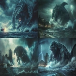 **A cinematic scene of a giant monster attacking a city: sea monster emerging from ocean during a thunderstorm. Epic scale, dramatic lighting, hyperrealistic detail, destruction and chaos, no text or logos --ar 16:9 --v 6.0 --raw** - <@1378520393073299538> (fast)
-# Create, explore, and organize on [midjourney.com](<https://midjourney.com/imagine?from_discord=1>)