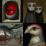 **surrealist xiphoid opalized wood abstract --chaos 100 --sref 4945303416 301077596 --profile pz2okjl --stylize 1000** - <@1057110090387296366> (relaxed)