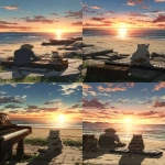 **fluvioglacial cat on synthesizer, sunset beach --ar 131:284 --v 7.0 --s 750 --sref 486554123** - <@692320895171166238> (fast)