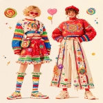 **fashion design sketch colorful pareidolia photograph --niji 7 --ar 3:4 --stylize 1000** - Image #1 <@948741381743083580>