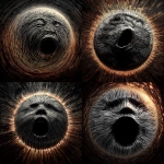 **<https://s.mj.run/WI73BXkDt4Y> accretion disk face --sref <https://s.mj.run/K6cKl-PMxJc> --v 7.0 --raw** - <@1071135204846096475> (fast)