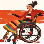 **graffiti motorized wheelchair and disability accessible fashion design sketch --ar 3:4 --niji 6 --p o4l8lp8 --raw** - Image #1 <@948741381743083580>