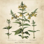 **A detailed vintage botanical illustration of Siegesbeckia. Drawn in the style of 18th century apothecary plant engravings, labeled with scientific detail. Delicate linework, flat neutral background, hand-painted texture, muted colors, elegant composition. Minimal shadows, clean paper texture, classic botanical plate aesthetic --ar 2:3 --v 6.0 --raw** - Upscaled (Subtle) by <@1316530762358460518> (fast, stealth)
-# Create, explore, and organize on [midjourney.com](<https://midjourney.com/imagine?from_discord=1>)