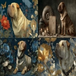 **a brave and triumphant shar-pei dog, ammonite amanita --ar 16:9 --s 750 --v 7.0** - <@1059982138138697728> (fast)