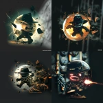**Mascot from <https://s.mj.run/0YJ5tEWTSMU> breaking through giant glowing 8-ball, cracks forming shards of light, high-energy HDR logo, "DON HICKEY SHARP SHOOTERS" integrated in shatter lines --v 6.0 --ar 1:1** - <@1007735812500246591> (fast)
-# Create, explore, and organize on [midjourney.com](<https://midjourney.com/imagine?from_discord=1>)