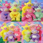 **Teletubbies. --p uktsbu8 --v 7.0 --ar 2:3 --s 50** - Variations (Strong) by <@1052958752749387917> (relaxed)