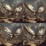 **journey to farawaylands, mantis polycrystal feathers being, amidst, ceremonial megalithic maze, stunning unreasonably fine details --exp 50 --profile drkgqcn --v 7.0** - Variations (Subtle) by <@246480551605698561> (relaxed)