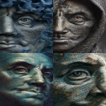 **Macro Photography, Papyrus Fiber Pattern intricately weaving into a reimagined face --c 5 --s 500 --ar 4:7 --v 7.0 --p ydmwyf3 --exp 50 --oref <https://s.mj.run/59mbM3S1_Mc>** - <@293080845789691904> (turbo)