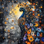 **a peacock with manifold mosaic murmuration feathers --p fdud7wh --s 1000 --v 6.1 --style raw** - Image #1 <@1135636698060038216>