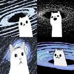 **Silly cat makes a silly face at accretion disk --ar 3:2 --profile fn9opxx u22owga 2z3eyk3 ro2ke7q y9a56jc --draft** - <@937851746712186921> (fast)