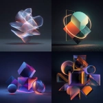 **abstract 3d shapes Glowing --v 7.0** - <@698304093076193312> (fast)