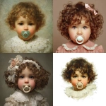 **A beautiful, graceful baby with rosy cheeks and curly brown hair with a large pacifier in its mouth.** - <@1072445144403558441> (fast)
-# Create, explore, and organize on [midjourney.com](<https://midjourney.com/imagine?from_discord=1>)