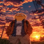 **sometimes, in front of Giant orange Cirrocumulus duck in nightmare, I like to sniff my armpits, they're the best armpits, and the smell, the smell is like roses, the greatest and best roses in the universe, I should know, my brain big, a big galaxy brain think lots, digital Surrealism --ar 41:71 --raw --sref 3229958278 --stylize 1000 --v 7.0** - Image #2 <@834468597551333468>