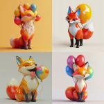 **3d model of a firefox, with latex balloon texture foxfire, bright collors, bauhaus** - <@522036719210594315> (fast)
-# Create, explore, and organize on [midjourney.com](<https://midjourney.com/imagine?from_discord=1>)