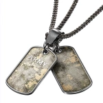 **a set of ARMY dog tags and the traditioal dogtag necklase isolated. This will be used in photoshop to hang around the neck of a t-shirt model. background must be transparent** - Image #1 <@1217172836435623950>