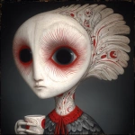 **surrealist xiphoid bone opalized wood abstract --chaos 100 --sref 4945303416 301077596 --stylize 1000 --p ld1lwhb** - Image #1 <@1057110090387296366>