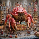 **highly detailed scene from the festive holiday crustacean city, colorful, photo hyperrealism --ar 16:9** - Image #1 <@639231094968942592>