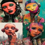 **techno graffiti --p v95am5p --ar 3:4** - Variations (Strong) by <@948741381743083580> (relaxed)