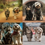 **a Cyprus cat and a Cavoodle dog strolling in a park, belle epoque style --chaos 5 --ar 3:4 --raw --profile 3yf27a2 y7bkivk ebj34t3 k1ib2m7 --stylize 250 --v 7.0** - <@1094675190669127690> (relaxed)
-# Create, explore, and organize on [midjourney.com](<https://midjourney.com/imagine?from_discord=1>)