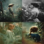 **He takes a poetic photo of a girl from the 1900s. The girl is standing in a garden. 8K full definition, maximum sharpness, the photo is soft and blurry at the edges. --ar 2:3** - <@1101859494062989373> (fast)
-# Create, explore, and organize on [midjourney.com](<https://midjourney.com/imagine?from_discord=1>)