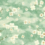 **beautiful japanese washi paper pattern, sage green, mint green, ivory, pale yellow colors, cute and elegant, small repeating motifs, sakura flowers, plum blossoms, camask pattern, gentle watercolor texture, traditional japanese aesthetics, seamless pattern, flat design, high detail, soft lighting, harmonious color palette, kawaii, printable paper, scrapbook paper, digital paper, no text, no letters, no frame, no border photorealistic, realistic texture, 3d, harsh shadows, strong contrast, dark colors, noisy, grainy, messy, cluttered, big objects, large motifs, random layout, uneven pattern, ugly, distorted, text, letters, logo, watermark --v 6.0 --raw** - Image #3 <@1445256660280017007>